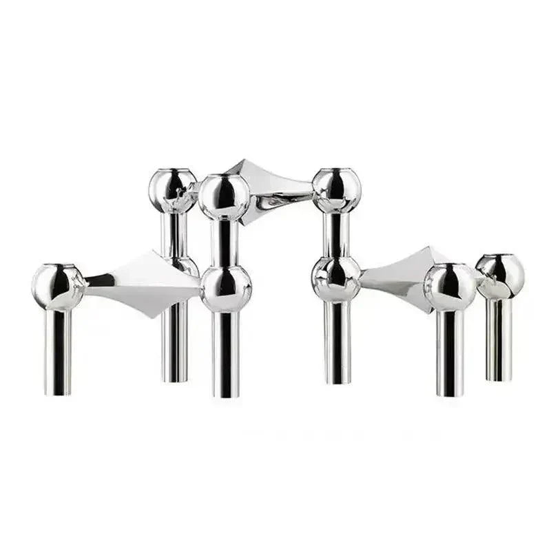 Candle Holder with Interconnected Stackable Elements