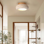 Ceiling Light with Stone Panel
