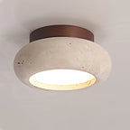 Ceiling Light with Stone Panel