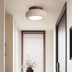 Ceiling Light with Stone Panel