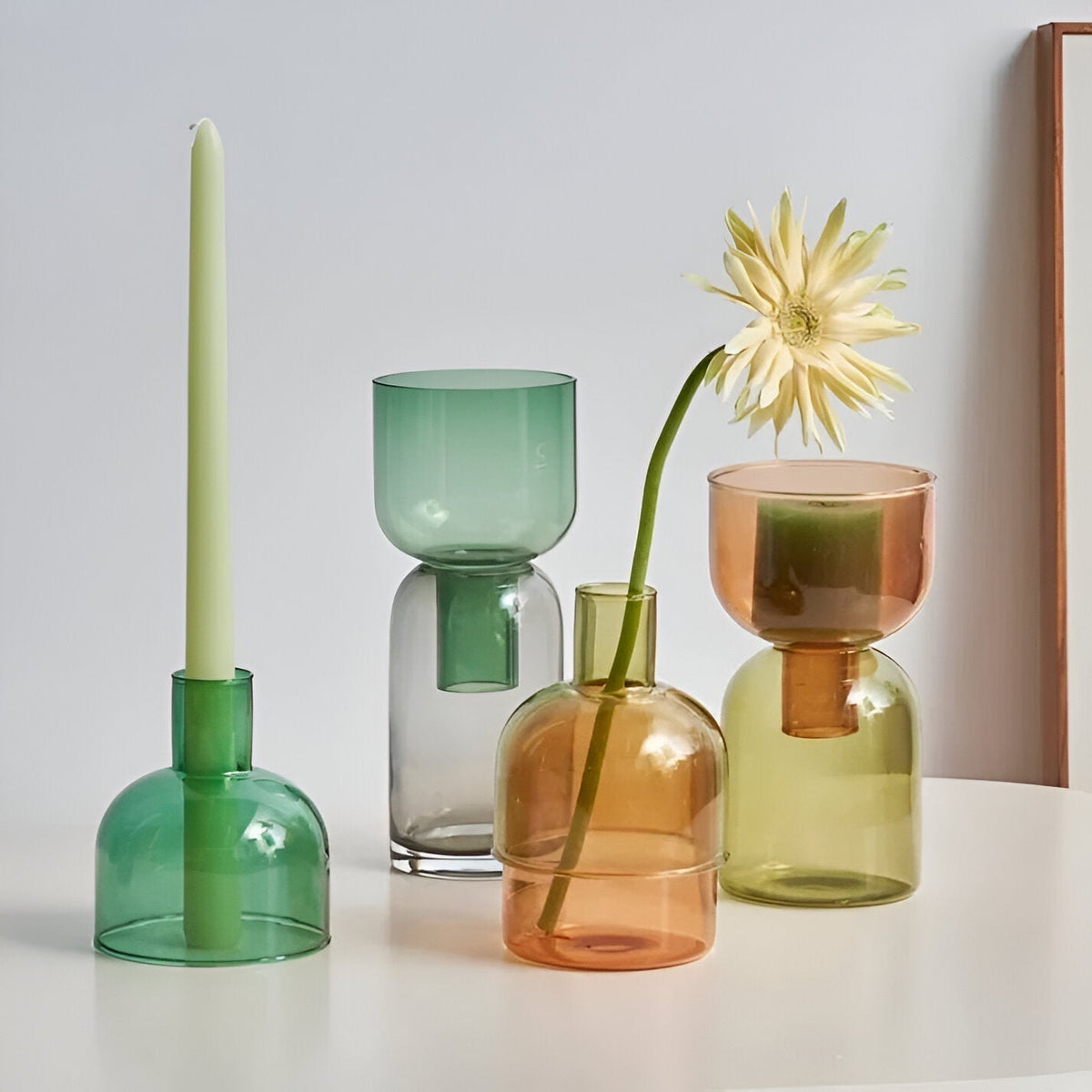 Ceramic Candle Holder and Vase