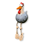 Chicken Statue with Oversized Eyes
