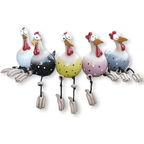 Chicken Statue with Oversized Eyes
