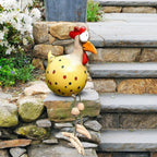 Chicken Statue with Oversized Eyes