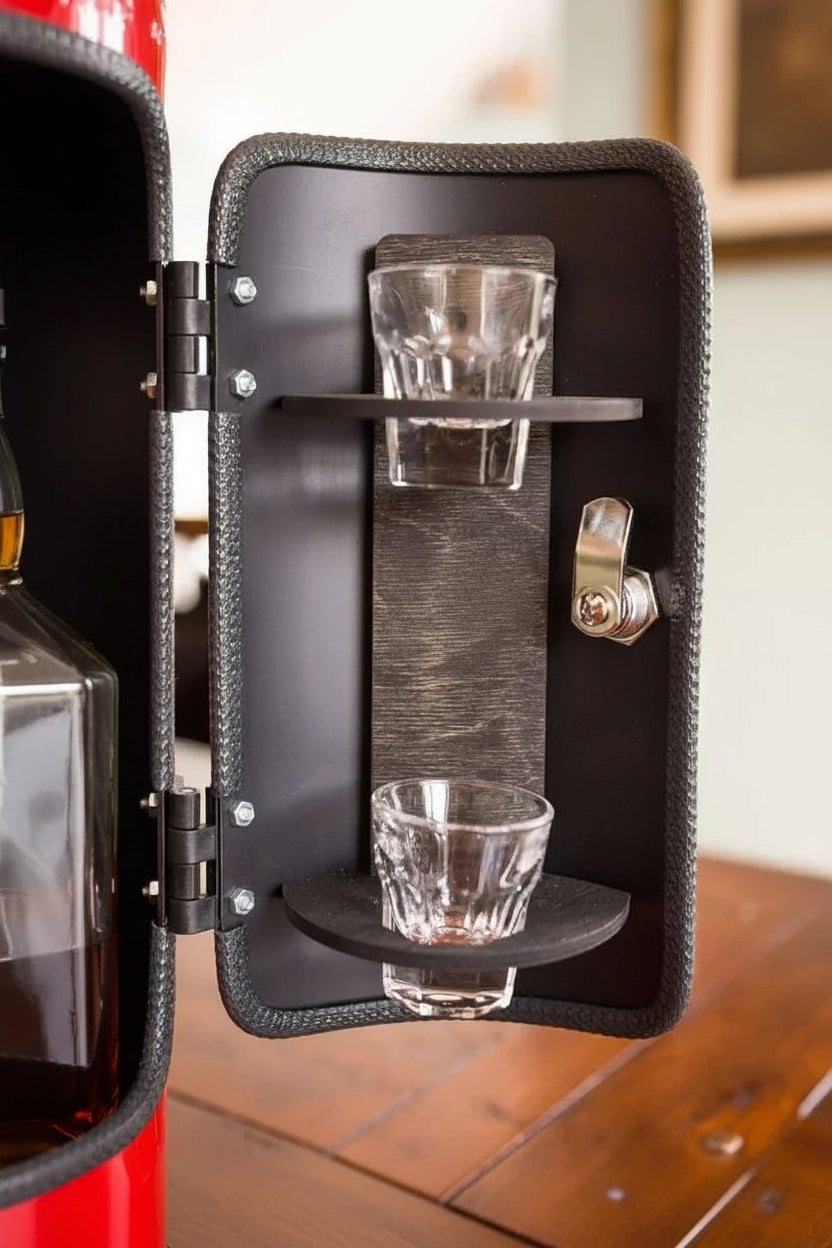 Concealed Bar with Lockable Door
