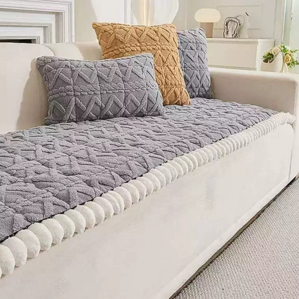 Diamond Quilted Sofa Cover