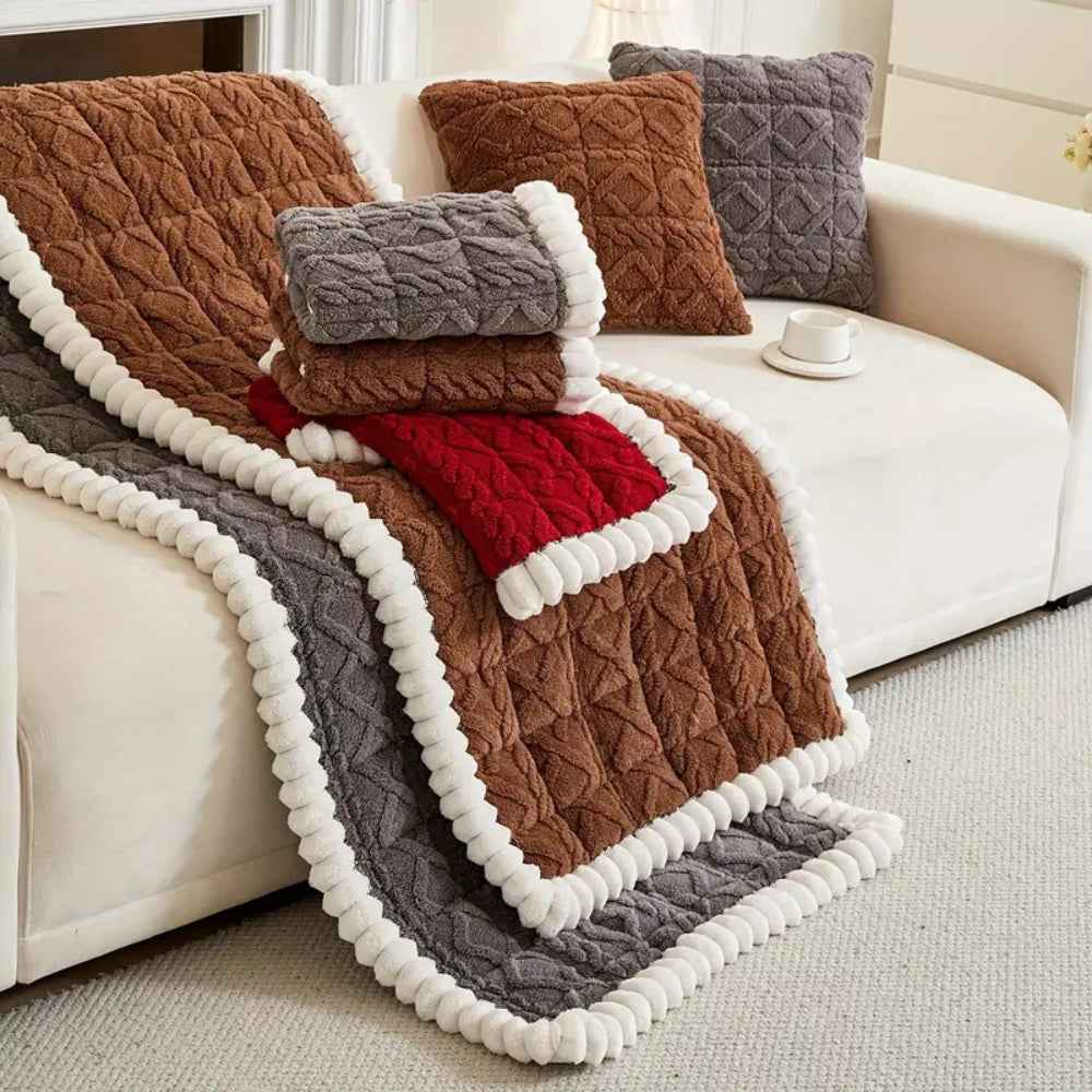 Diamond Quilted Sofa Cover