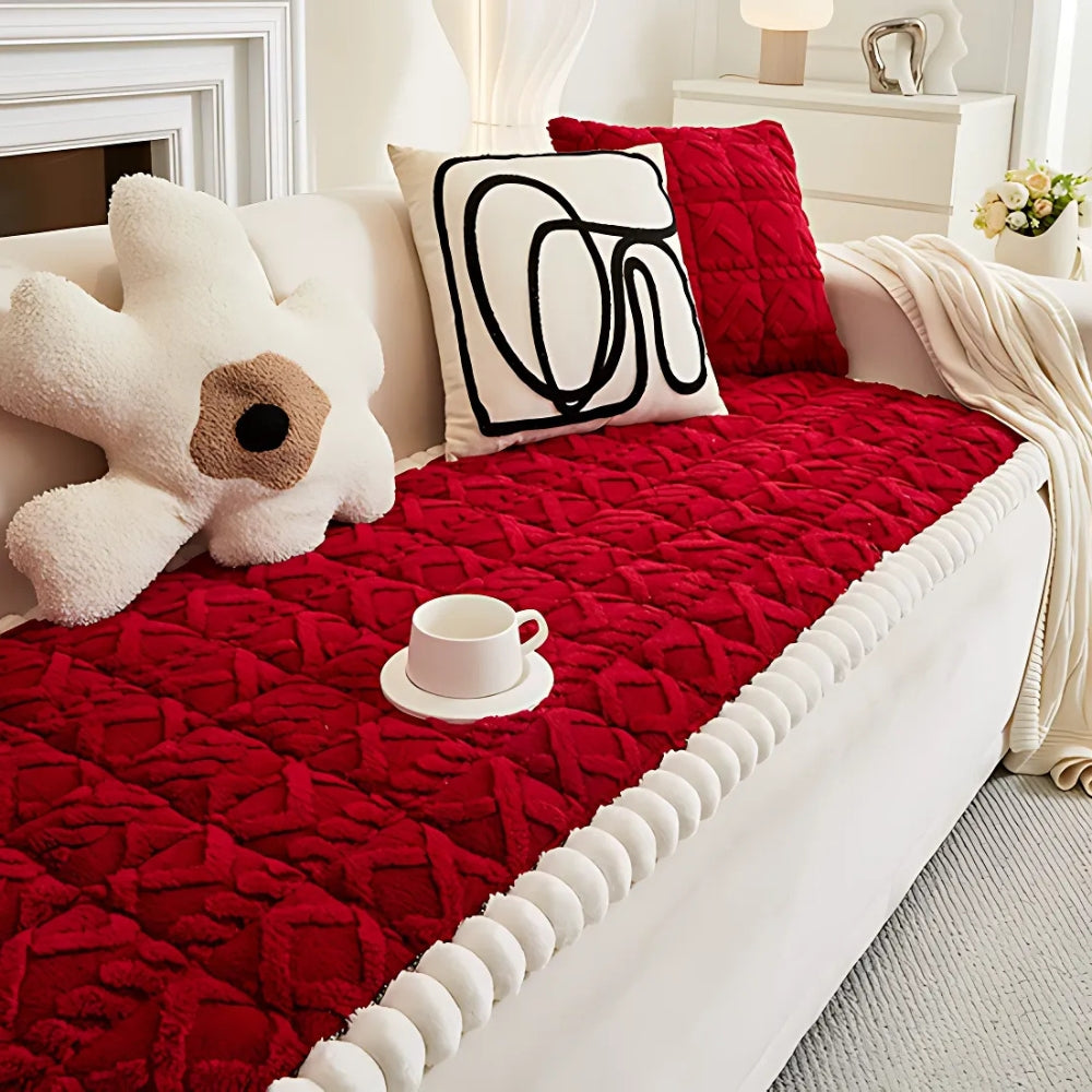 Diamond Quilted Sofa Cover
