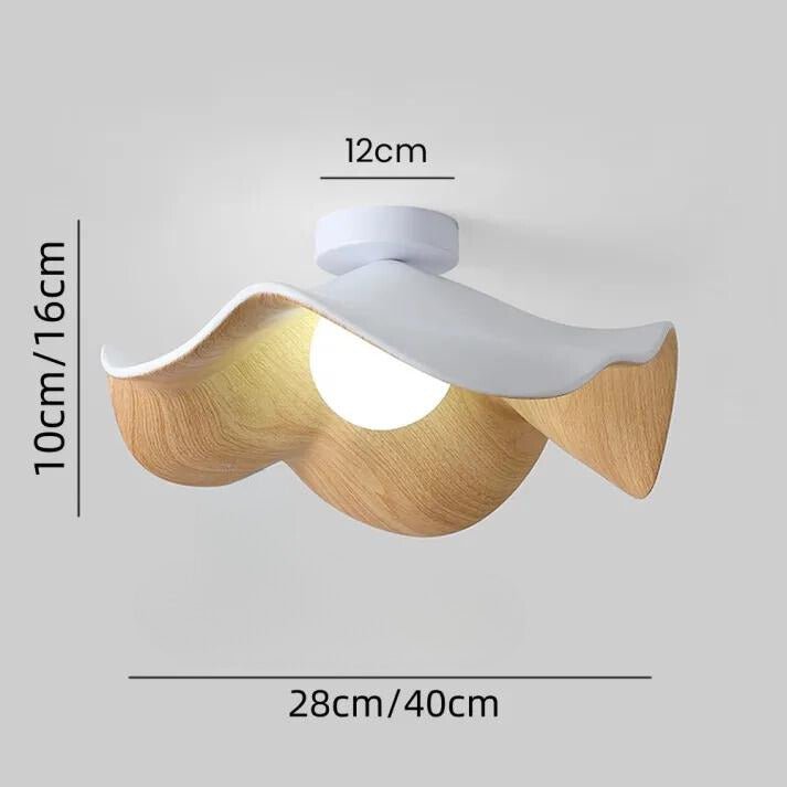 Flush Mount Ceiling Light with Resin and Iron