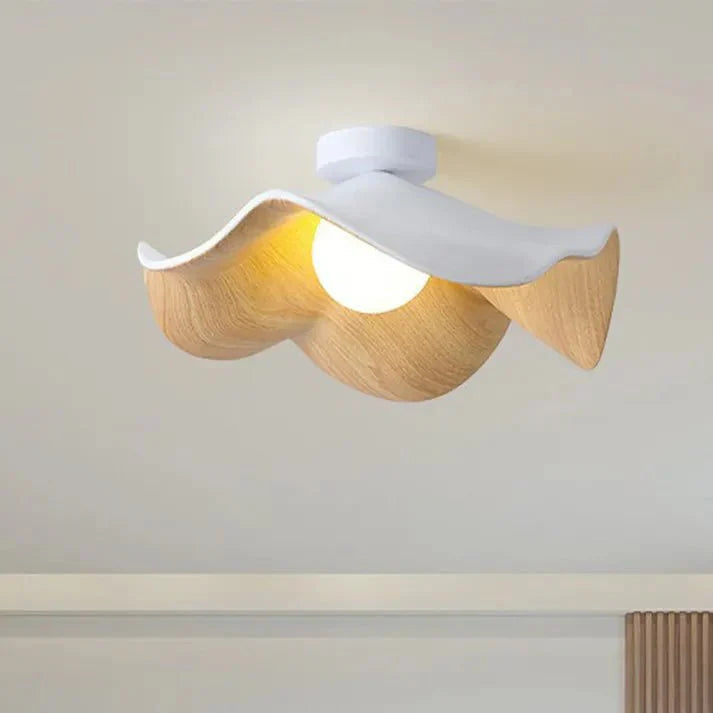 Flush Mount Ceiling Light with Resin and Iron