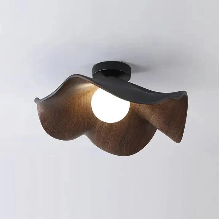 Flush Mount Ceiling Light with Resin and Iron