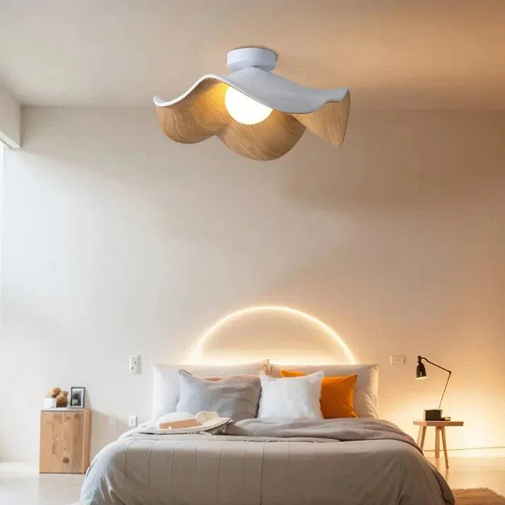 Flush Mount Ceiling Light with Resin and Iron