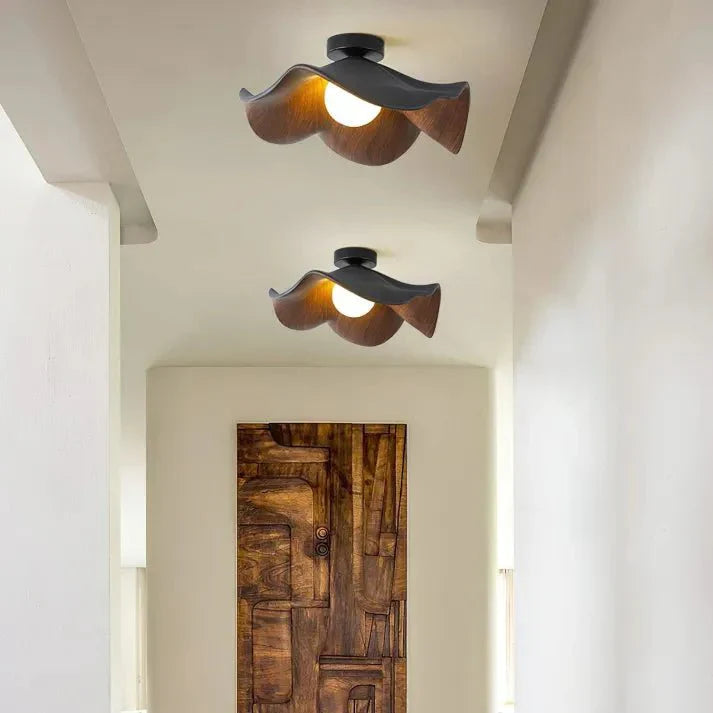 Flush Mount Ceiling Light with Resin and Iron