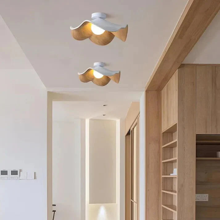 Flush Mount Ceiling Light with Resin and Iron