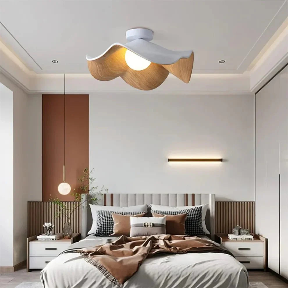 Flush Mount Ceiling Light with Resin and Iron