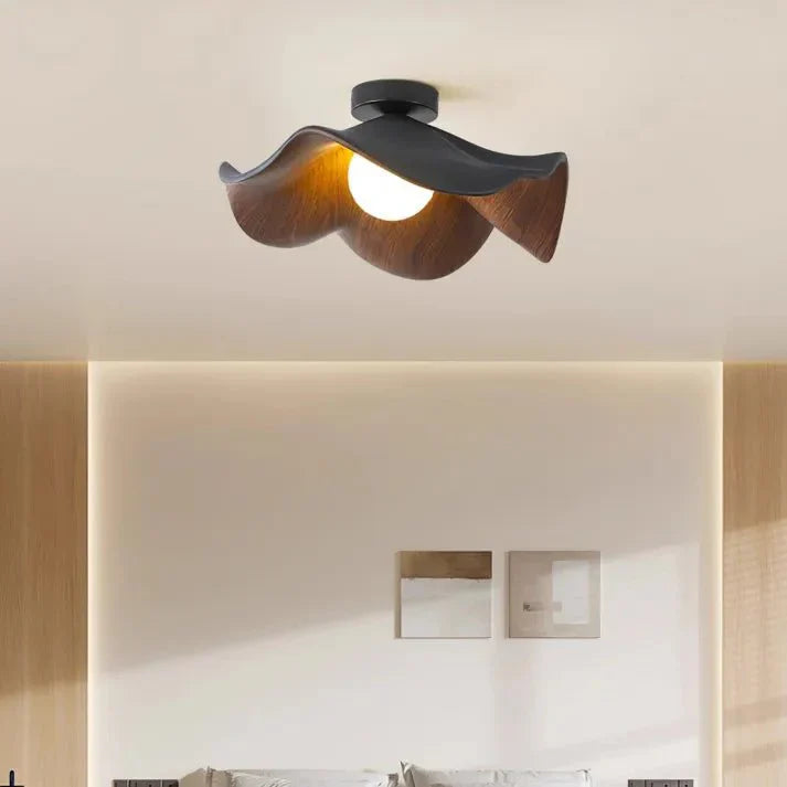 Flush Mount Ceiling Light with Resin and Iron