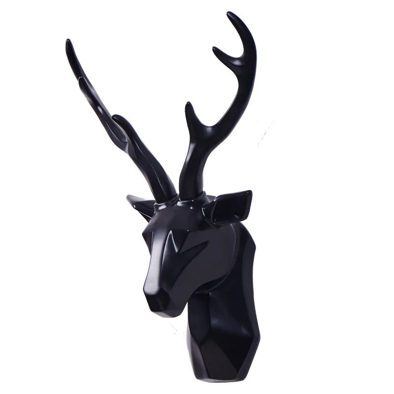 Resin Deer Head Wall Sculpture