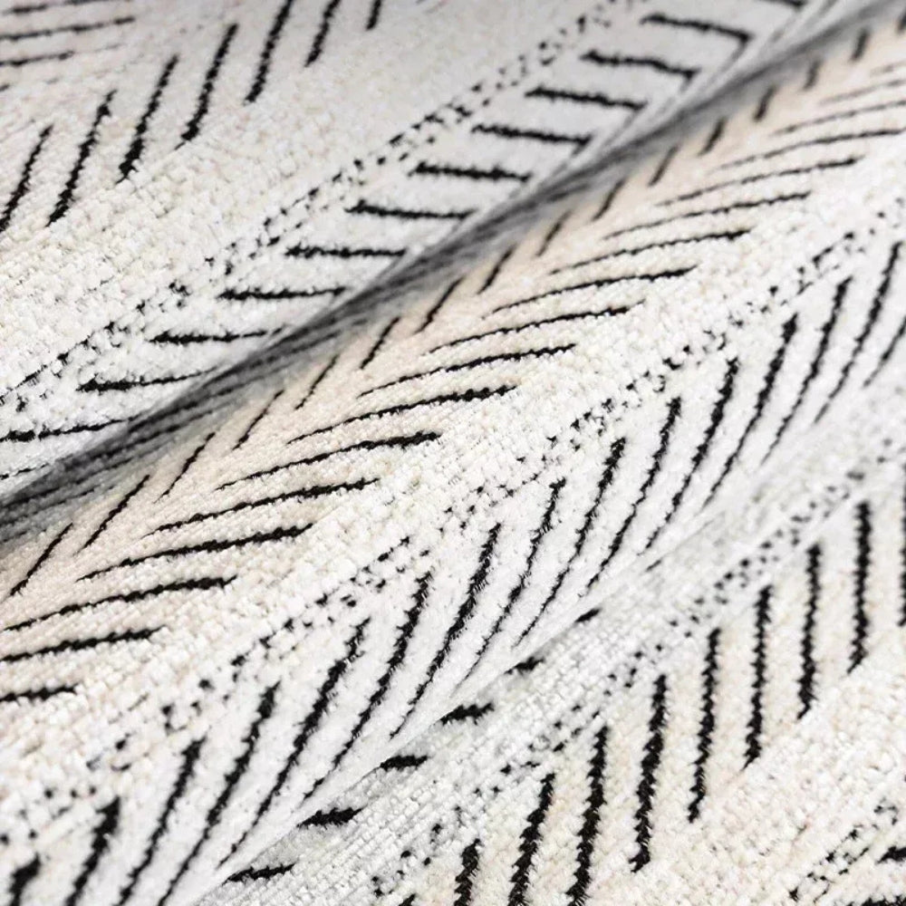 Sofa Cover with Herringbone Pattern