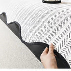 Sofa Cover with Herringbone Pattern