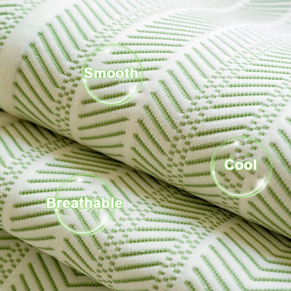 Sofa Cover with Herringbone Pattern