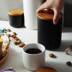 Storage Jars with Wooden Lids