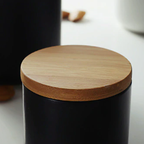 Storage Jars with Wooden Lids