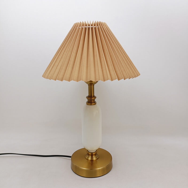 Table Lamp with Pleated Shade