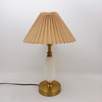 Table Lamp with Pleated Shade