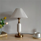 Table Lamp with Pleated Shade