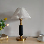 Table Lamp with Pleated Shade