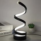 Table Lamp with Spiral Frame