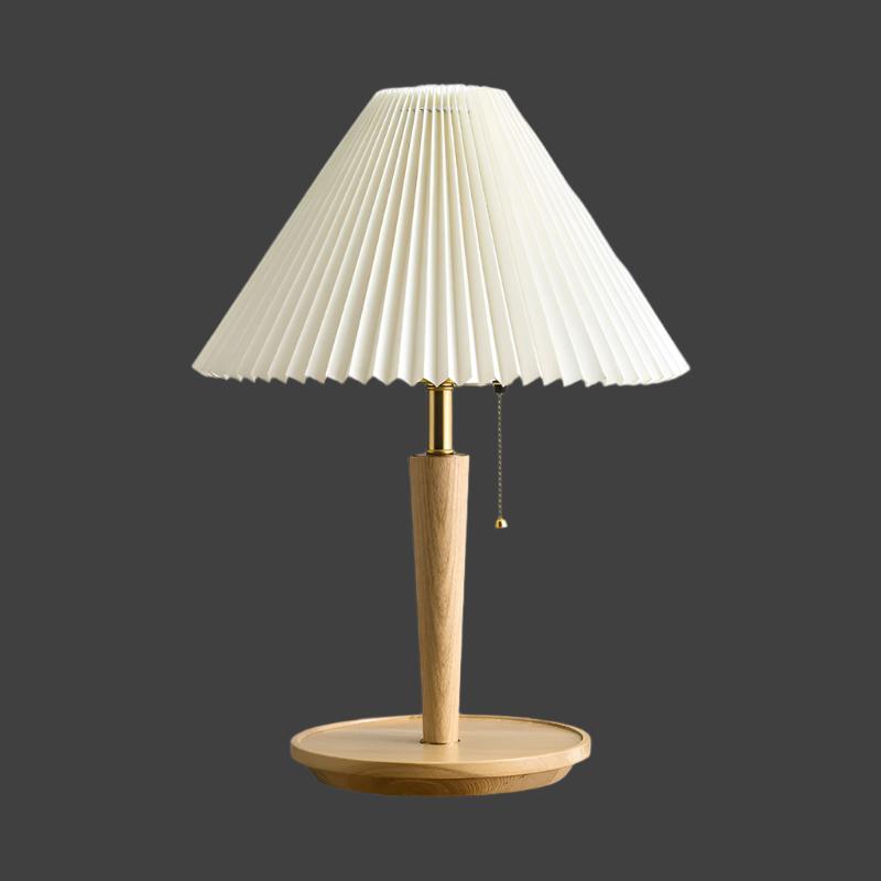 Table Lamp with Walnut Wood Base