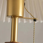 Table Lamp with Walnut Wood Base