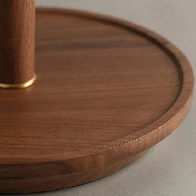 Table Lamp with Walnut Wood Base