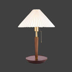 Table Lamp with Walnut Wood Base