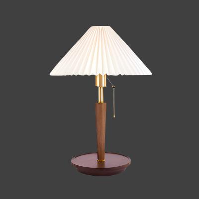 Table Lamp with Walnut Wood Base
