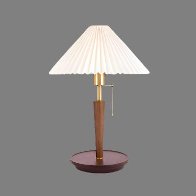 Table Lamp with Walnut Wood Base