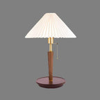 Table Lamp with Walnut Wood Base