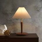 Table Lamp with Walnut Wood Base