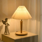 Table Lamp with Walnut Wood Base