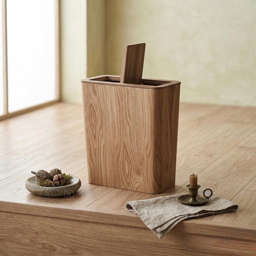 Trash Bin with Rotating Lid