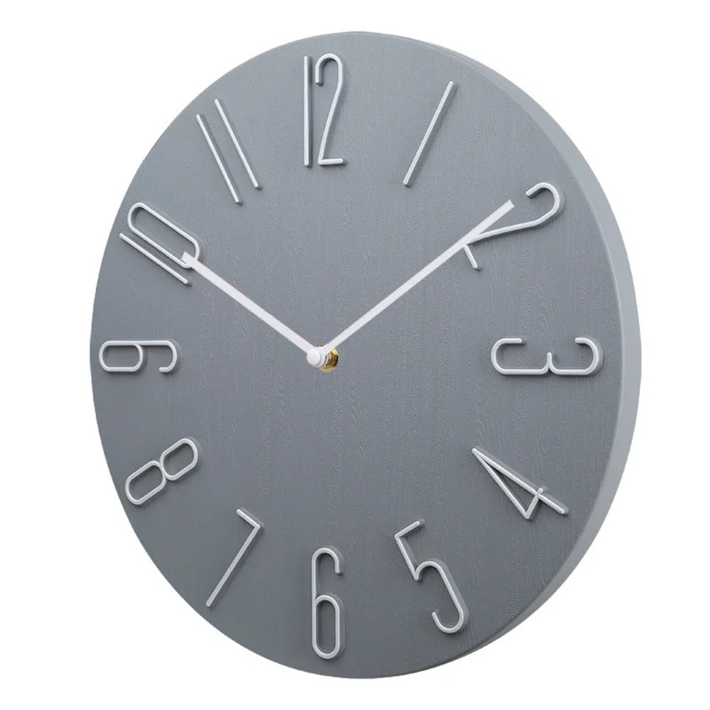 Wall Clock with Plastic Frame