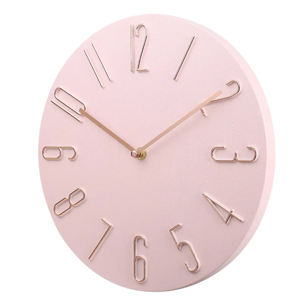 Wall Clock with Plastic Frame