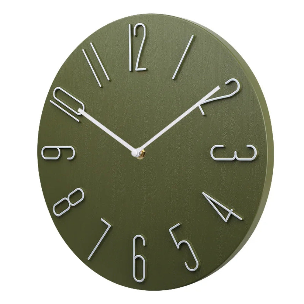Wall Clock with Plastic Frame