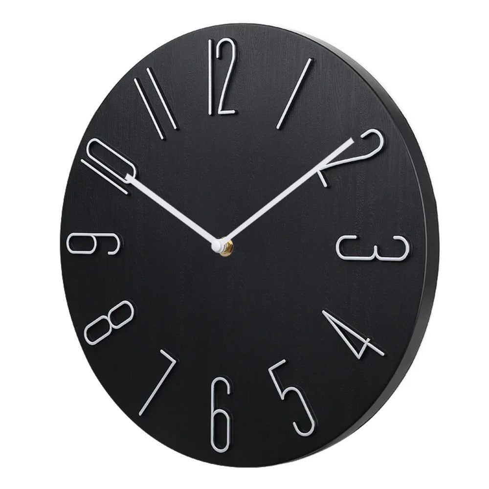 Wall Clock with Plastic Frame