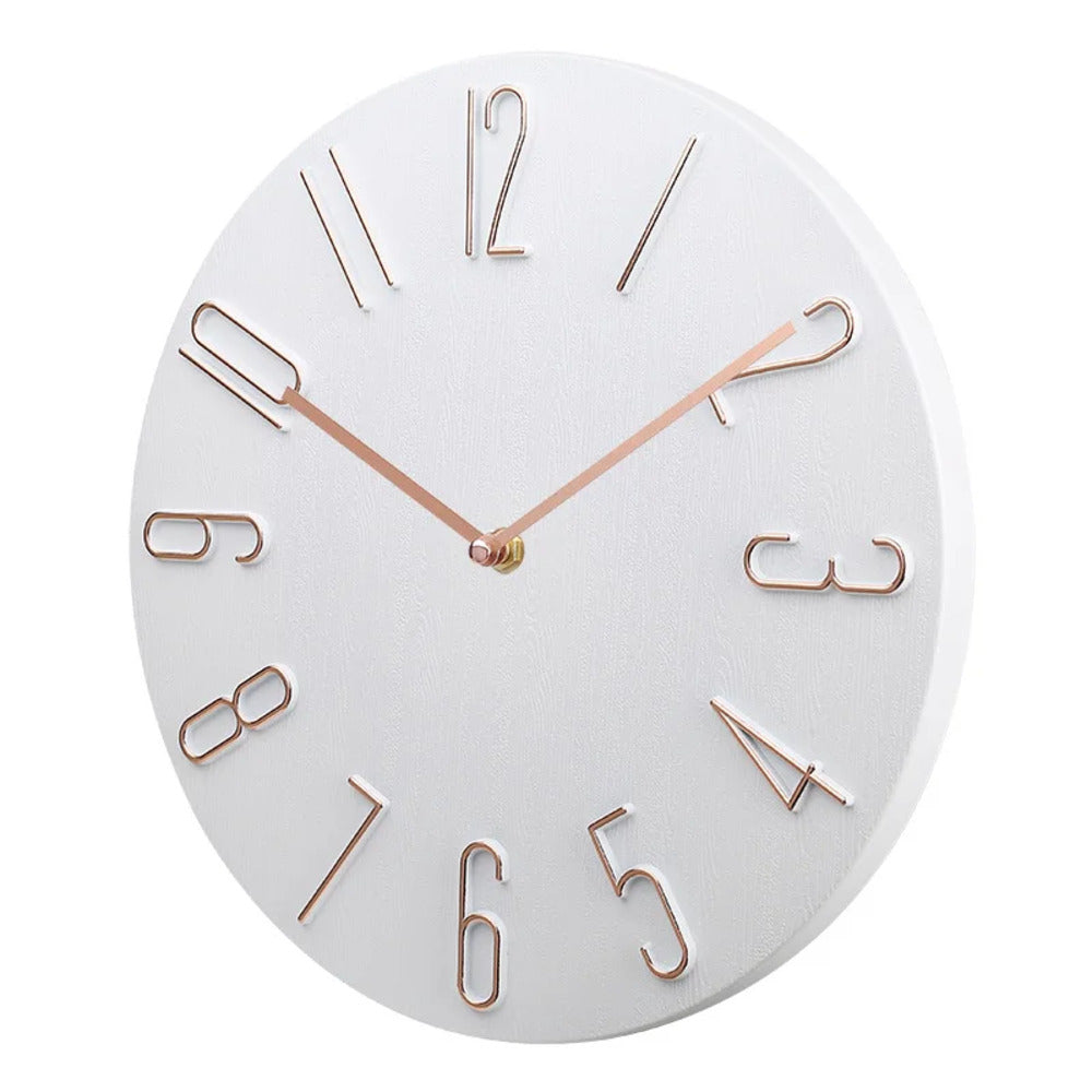 Wall Clock with Plastic Frame