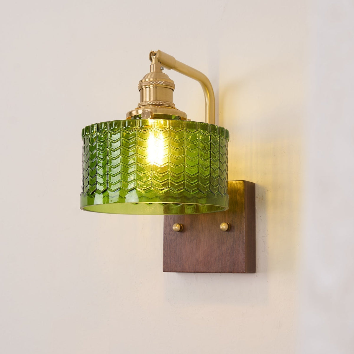 Wall Lamp with Glass Shade