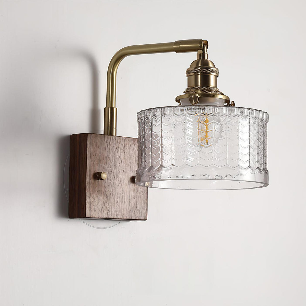 Wall Lamp with Glass Shade