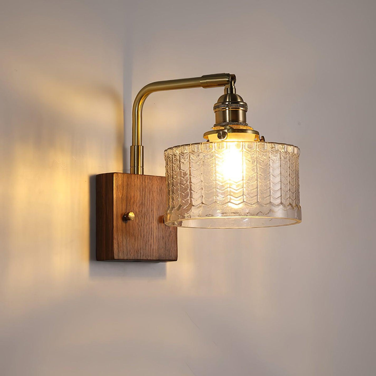 Wall Lamp with Glass Shade