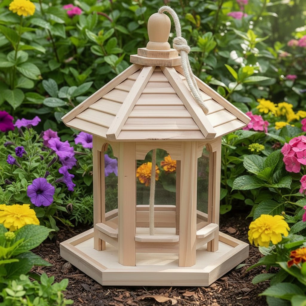 Wooden Bird Feeder